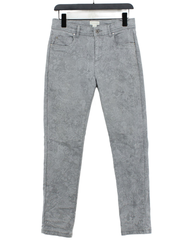 Monsoon Women's Jeans UK 12 Grey Cotton with Polyester