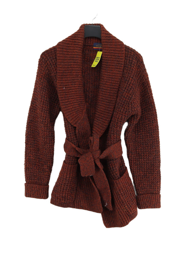 Vintage Tootal Women's Cardigan M Brown 100% Wool