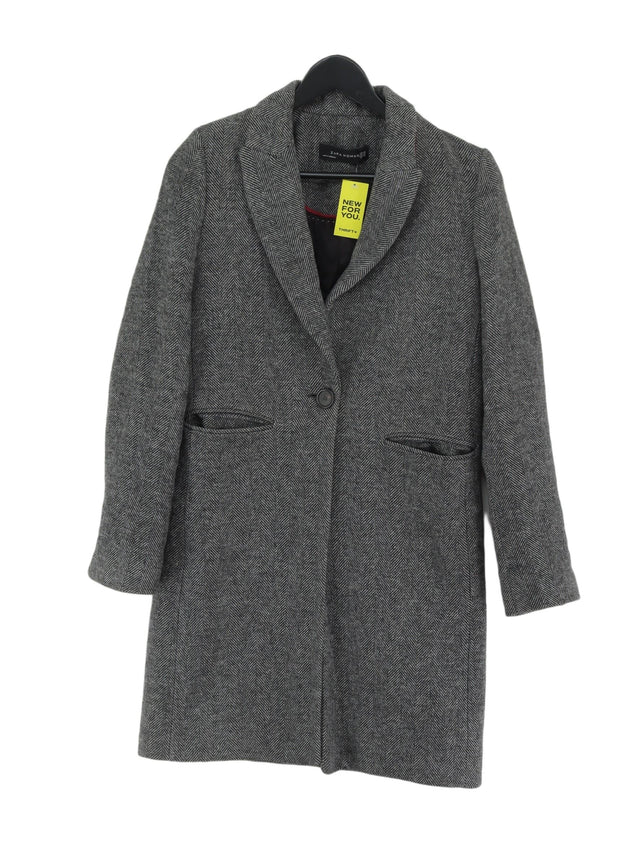 Zara Women's Coat XS Grey 100% Other