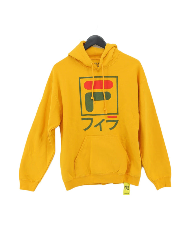 Fila Men's Hoodie M Yellow 100% Other