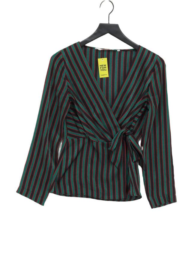 Zara Women's Blouse XS Green 100% Polyester
