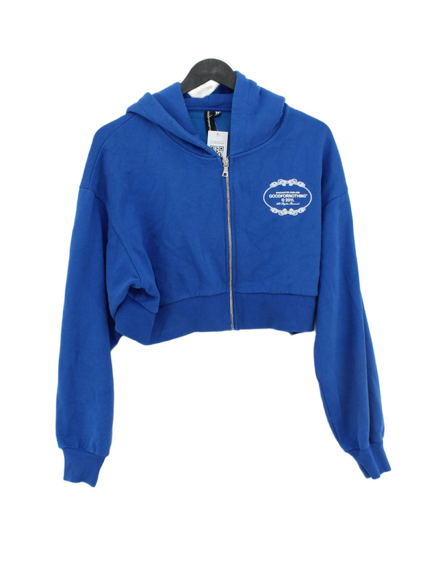 Good For Nothing Women's Hoodie S Blue Cotton with Polyester