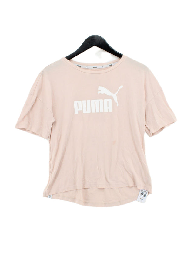 Puma Women's Top S Pink 100% Cotton