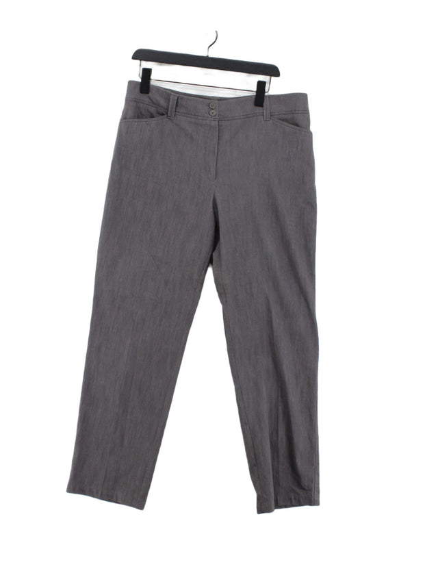 Cotswold Collections Women's Trousers UK 16 Grey Cotton with Elastane, Polyester