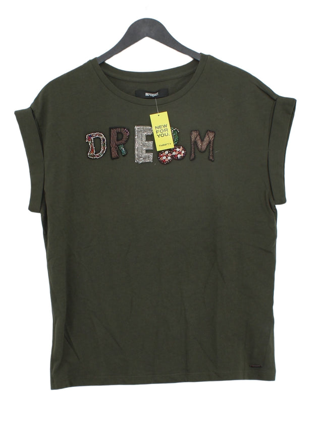 !M?ERFECT Women's T-Shirt M Green 100% Cotton