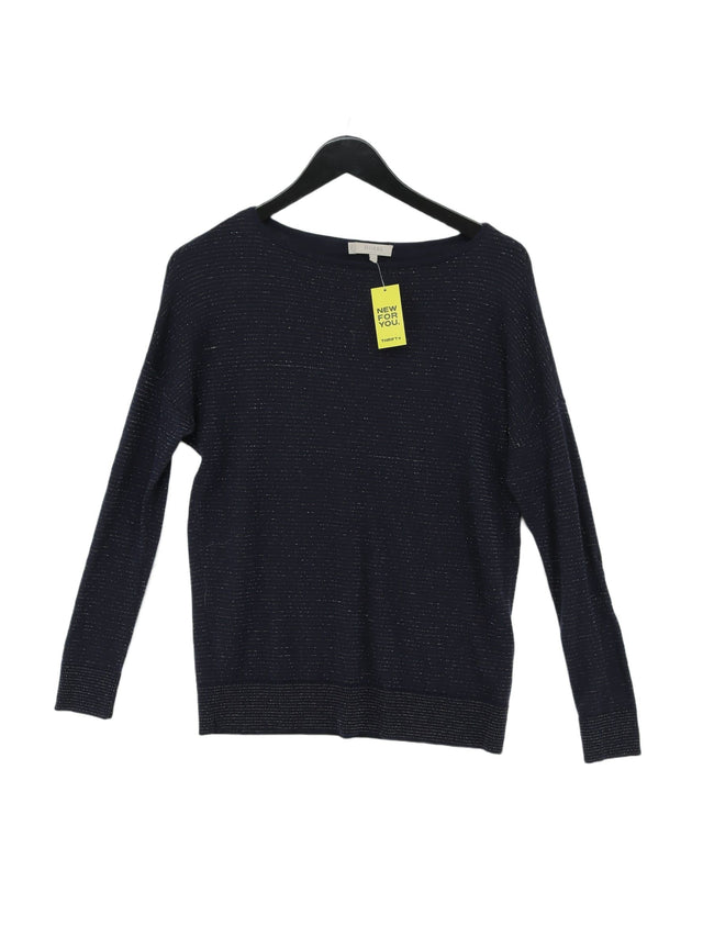 Hobbs Women's Jumper S Blue Wool with Other, Polyester