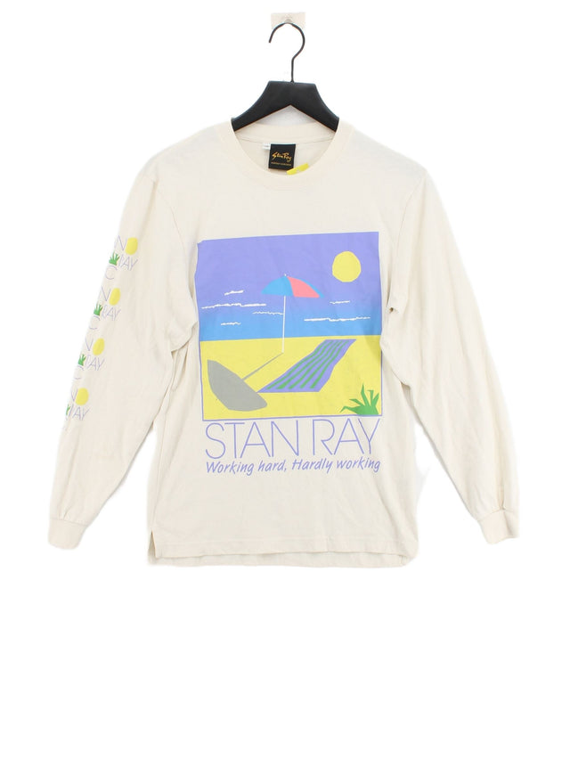 Stan Ray Men's T-Shirt XS Cream 100% Cotton