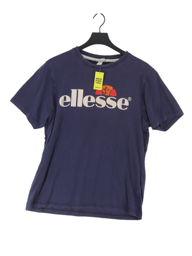 Ellesse Men's T-Shirt XL Blue 100% Cotton
