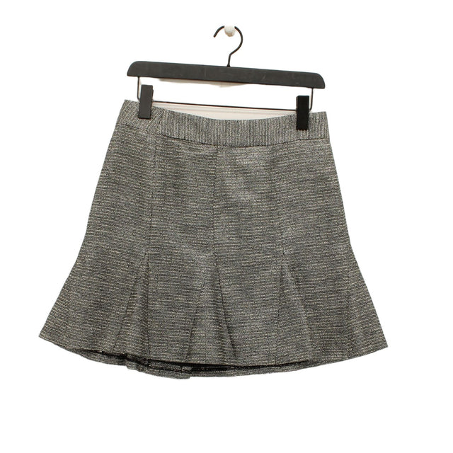 Banana Republic Women's Midi Skirt UK 6 Grey 100% Polyester