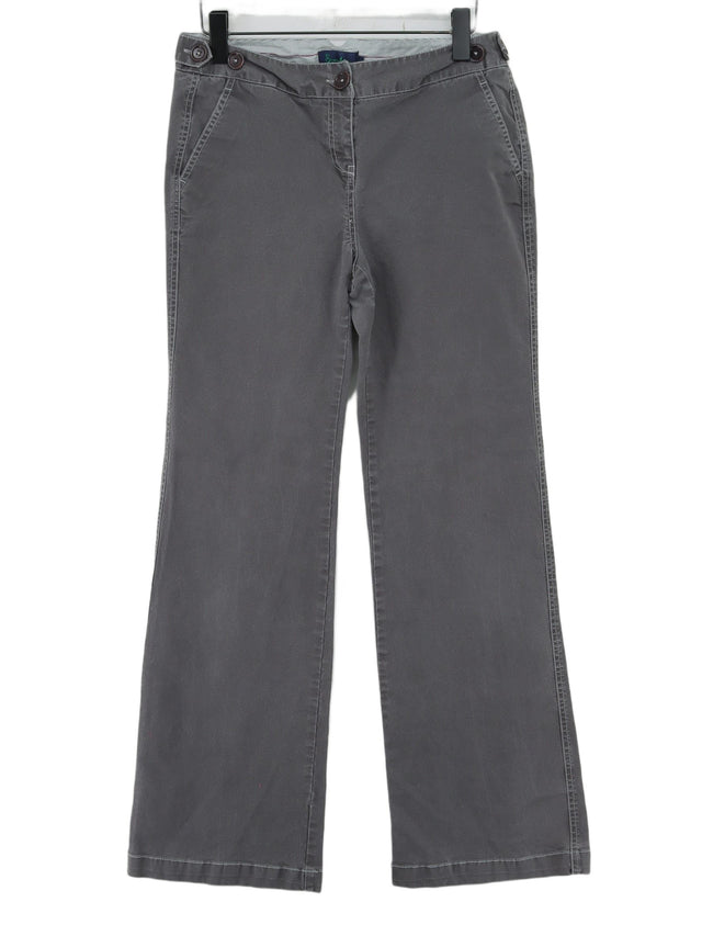 Boden Women's Suit Trousers UK 12 Grey Cotton with Elastane