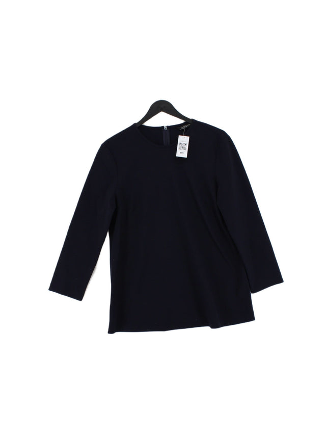 Zara Women's Top M Black Polyester with Elastane, Viscose