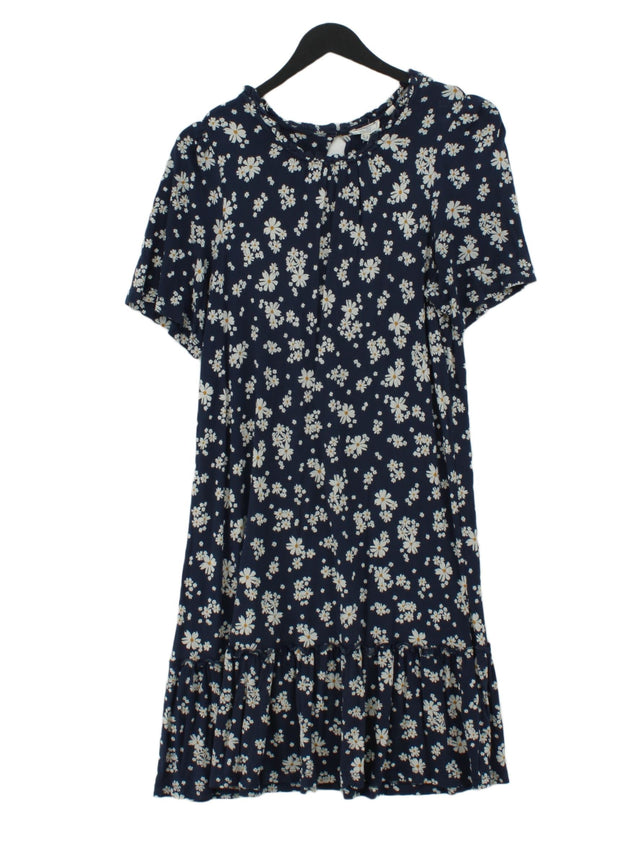 FatFace Women's Midi Dress UK 10 Blue 100% Viscose