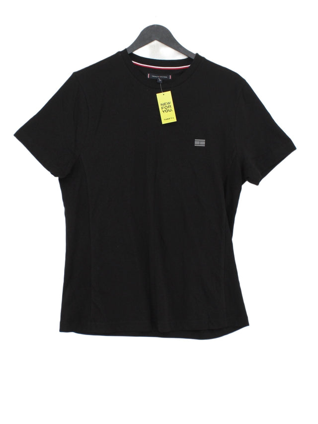 Tommy Hilfiger Men's T-Shirt M Black 100% Cotton