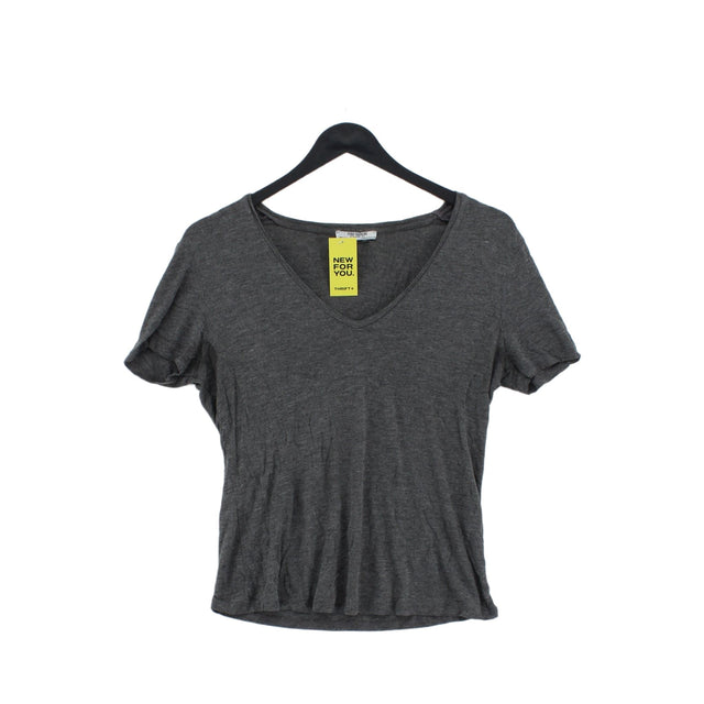 Zara Women's T-Shirt M Grey 100% Other