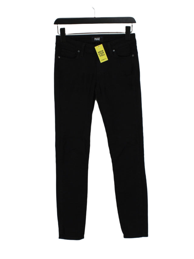 Paige Women's Jeans W 26 in Black Rayon with Cotton, Polyester, Spandex
