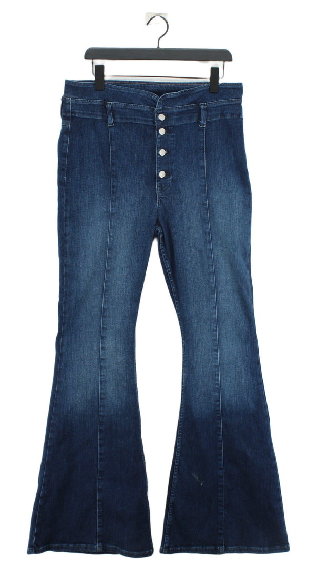 We The Free Women's Jeans W 32 in Blue Cotton with Elastane, Polyester