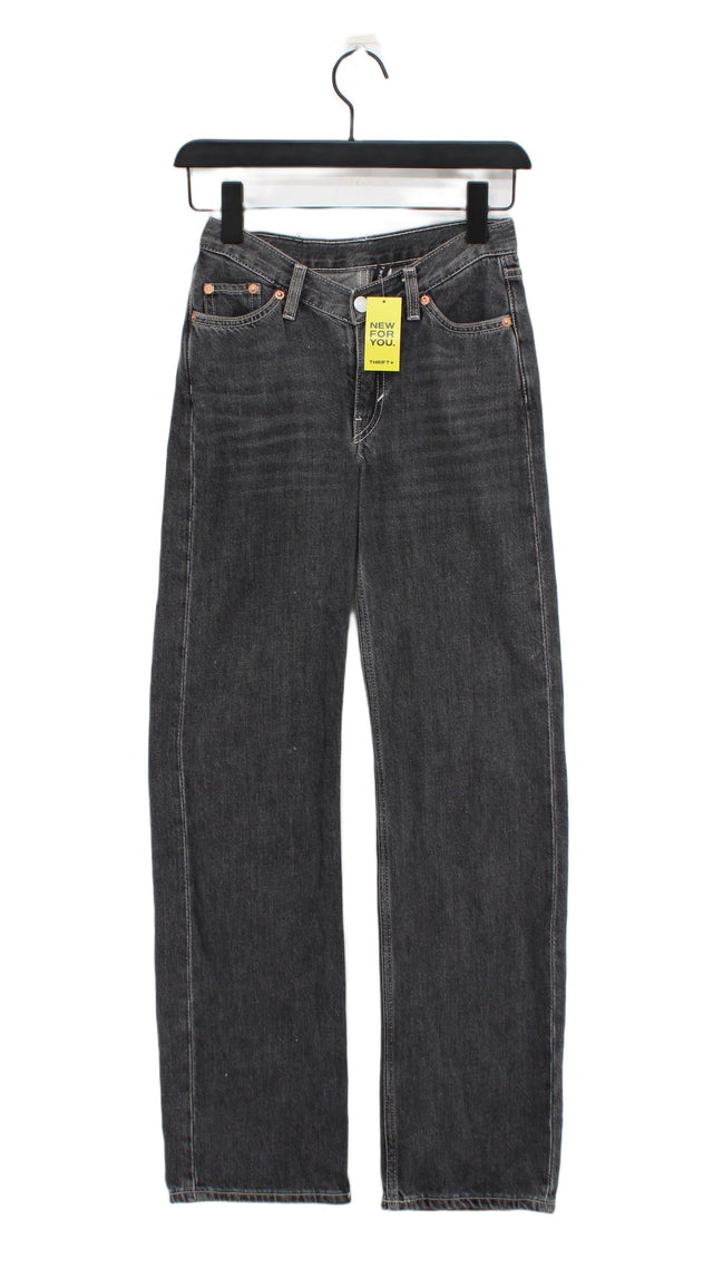 Weekday Women's Jeans W 23 in Grey 100% Cotton