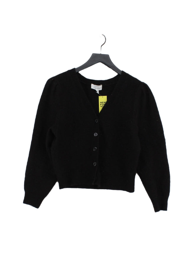 & Other Stories Women's Cardigan M Black Polyamide with Elastane, Other, Wool