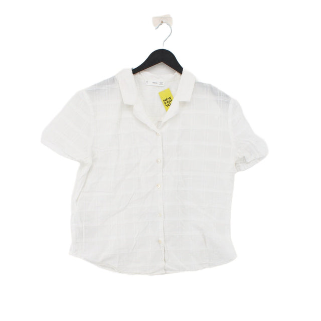 MNG Women's Shirt S White 100% Cotton