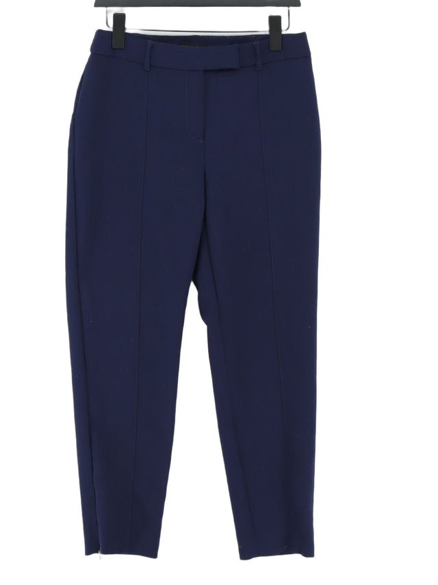 Autograph Women's Suit Trousers UK 12 Blue Polyester with Elastane, Viscose