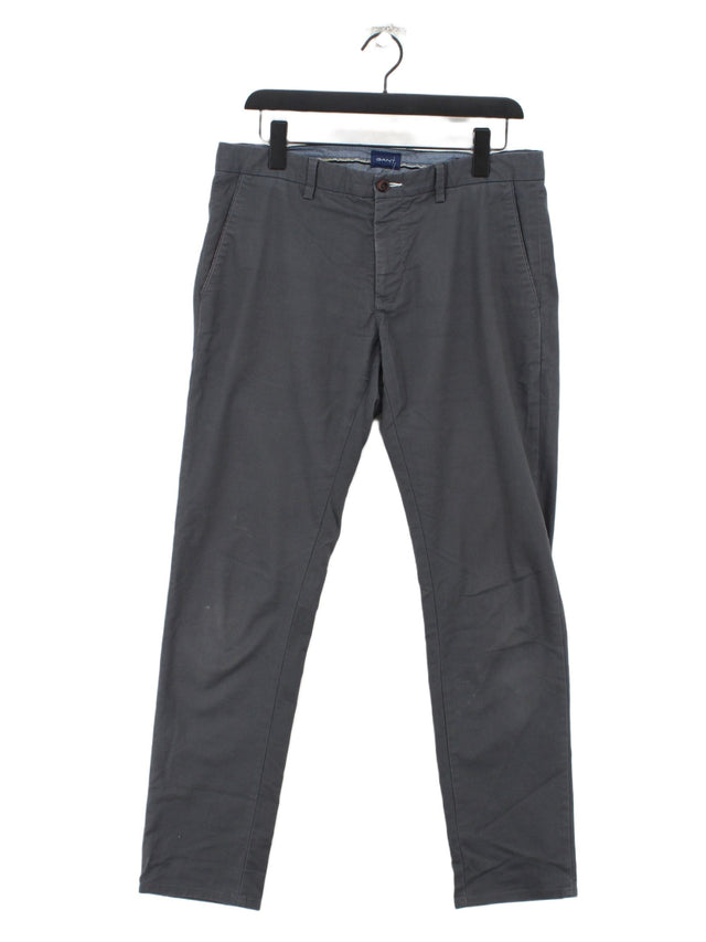Gant Men's Trousers W 32 in; L 32 in Grey 100% Other