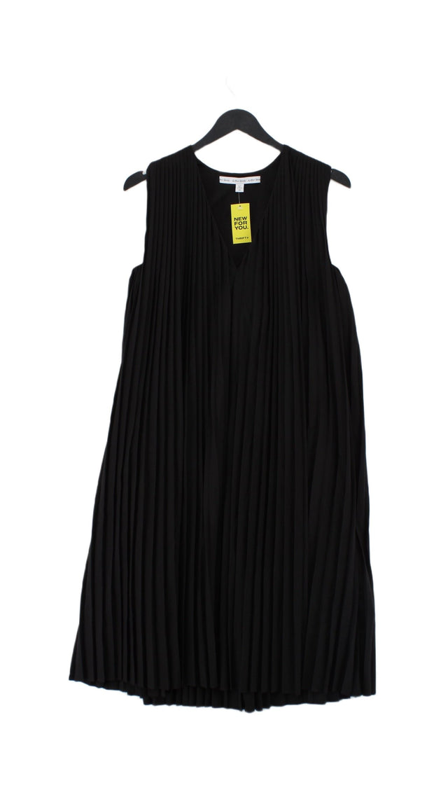 & Other Stories Women's Midi Dress UK 6 Black 100% Polyester