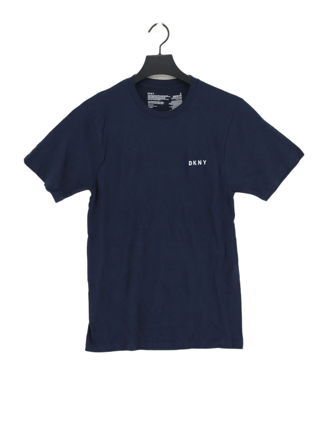 DKNY Men's T-Shirt S Blue 100% Cotton