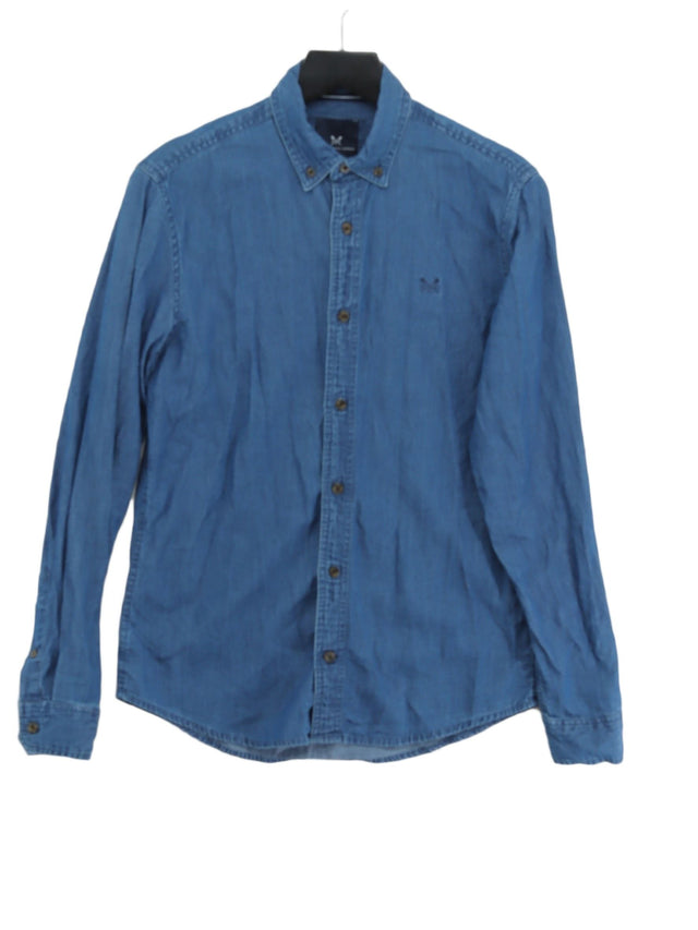Crew Clothing Men's Shirt XS Blue 100% Cotton