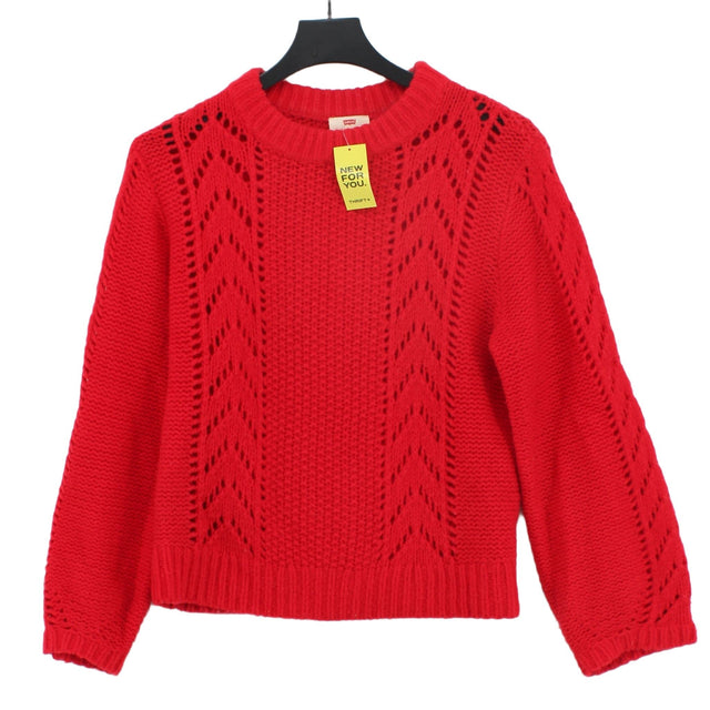 Levi’s Women's Jumper M Red Wool with Polyamide