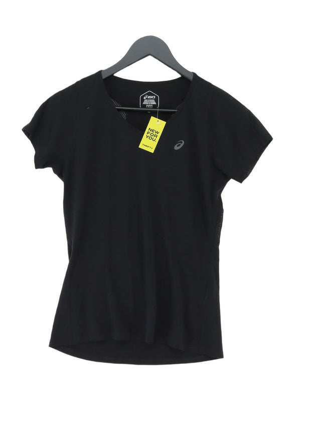 Asics Women's T-Shirt S Black 100% Polyester