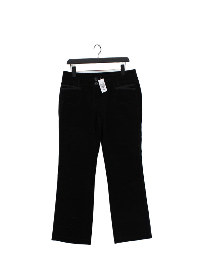 Next Women's Jeans UK 14 Black Cotton with Elastane