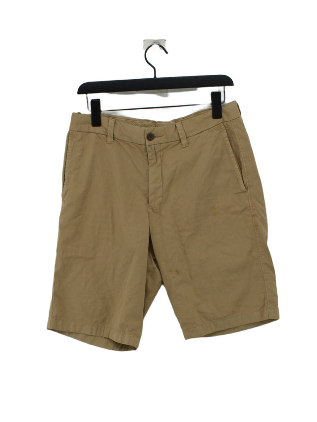 Uniqlo Men's Shorts M Brown 100% Cotton