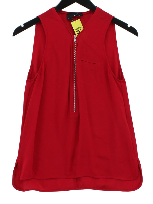 The Kooples Women's T-Shirt M Red 100% Silk