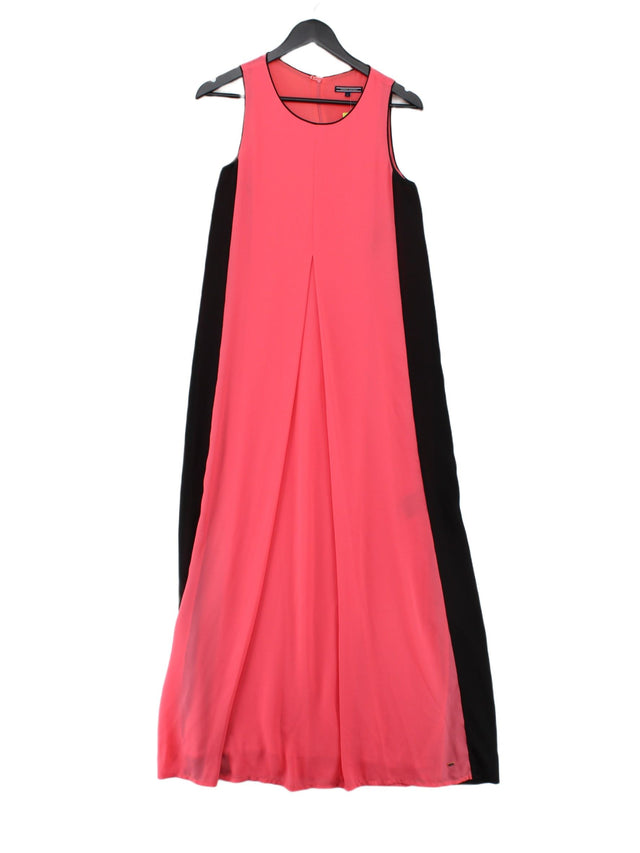 Tommy Hilfiger Women's Maxi Dress UK 10 Pink 100% Polyester