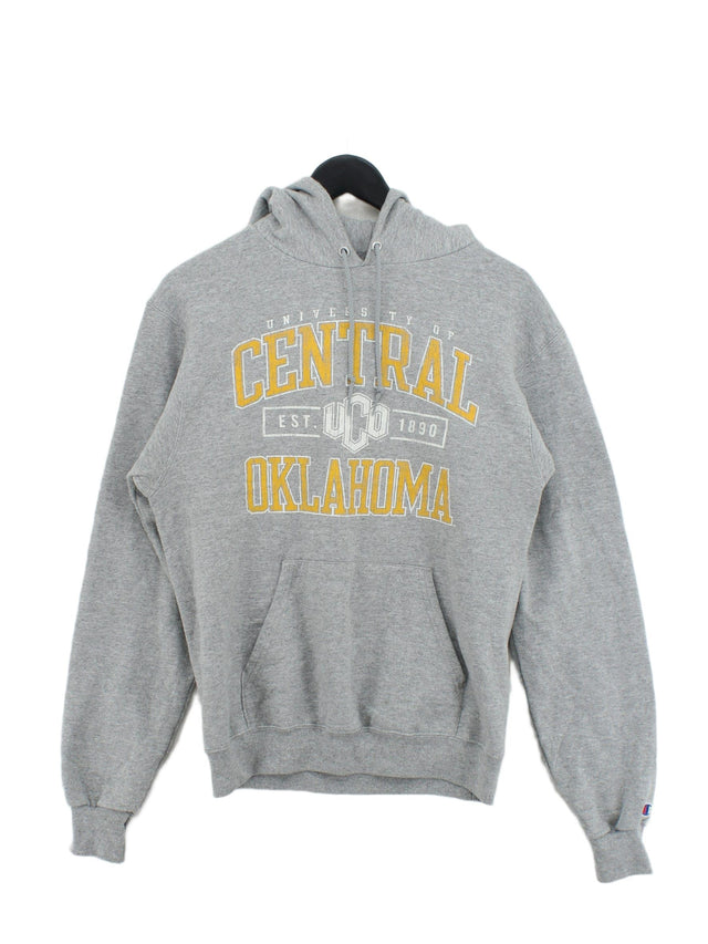 Champion Women's Hoodie S Grey Cotton with Polyester