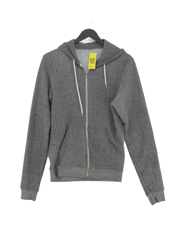 American Apparel Men's Hoodie S Grey Polyester with Other