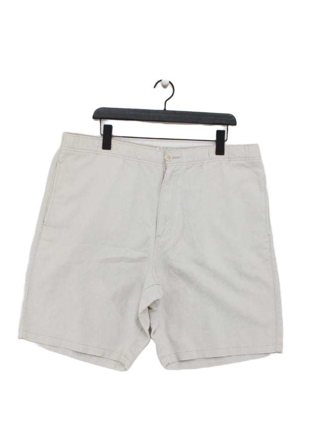Maine Men's Shorts W 38 in Cream 100% Cotton