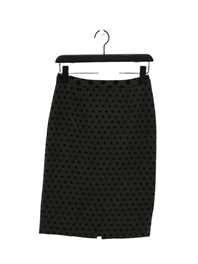 Boden Women's Midi Skirt UK 6 Green 100% Polyester