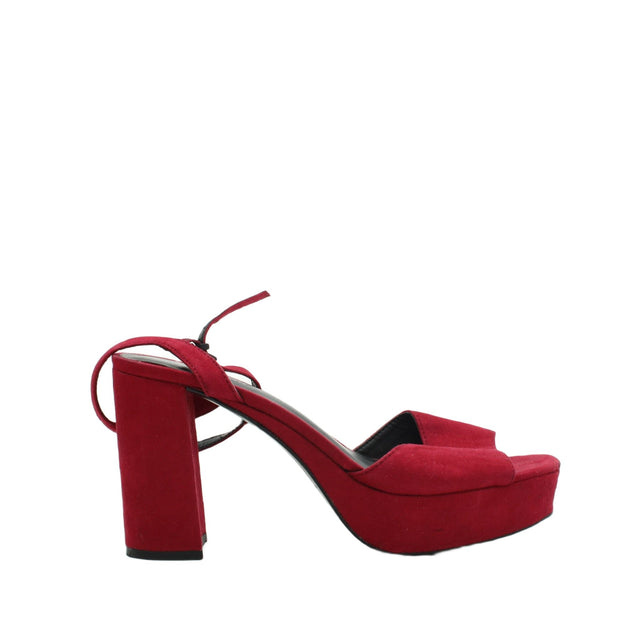 Call It Spring Women's Heels UK 5 Red 100% Leather