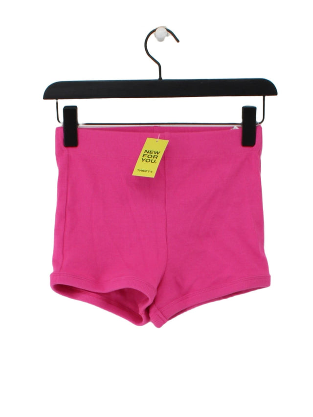 Zara Women's Shorts S Pink Cotton with Elastane
