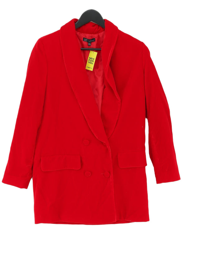 Zara Women's Blazer S Red 100% Polyester
