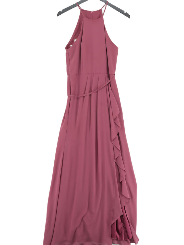 David's Bridal Women's Maxi Dress UK 8 Pink 100% Polyester