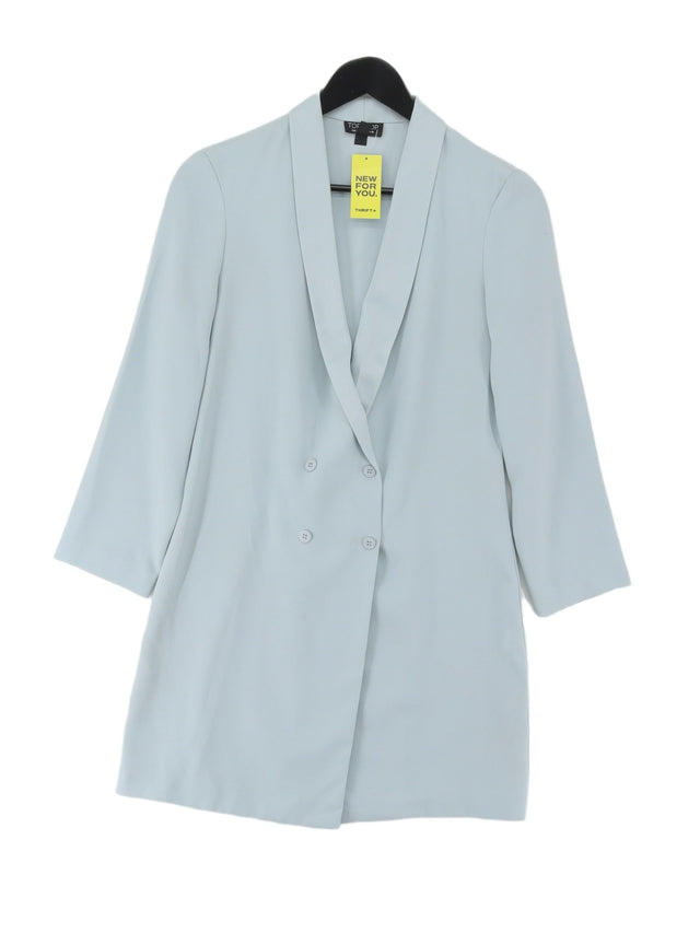Topshop Women's Jacket UK 10 Blue 100% Polyester