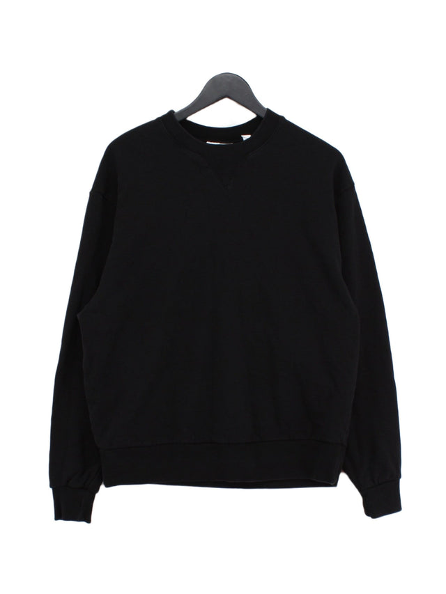 Collusion Men's Jumper M Black 100% Cotton