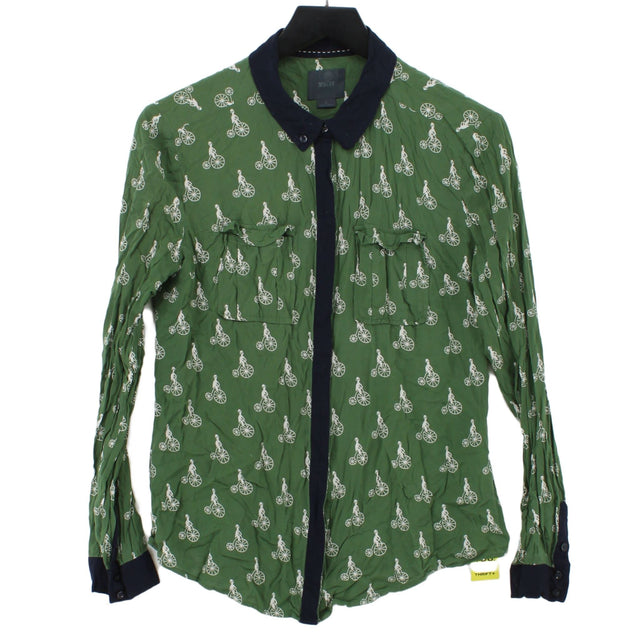 Maeve Women's Shirt UK 8 Green 100% Rayon