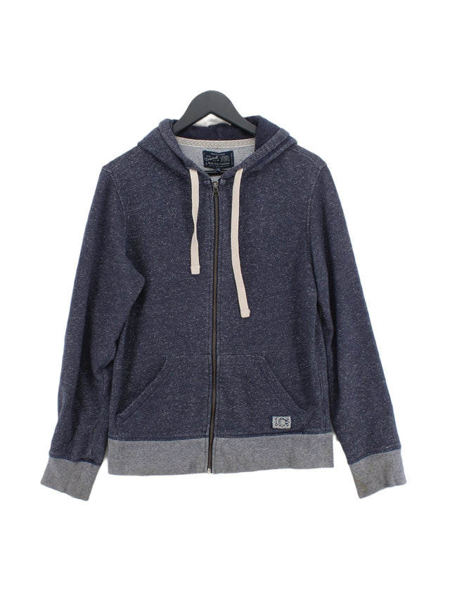 South Coast Men's Hoodie M Blue Cotton with Polyester