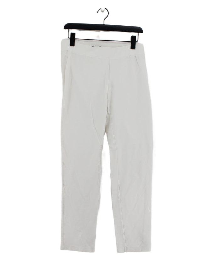 Eileen Fisher Women's Suit Trousers S White Viscose with Nylon
