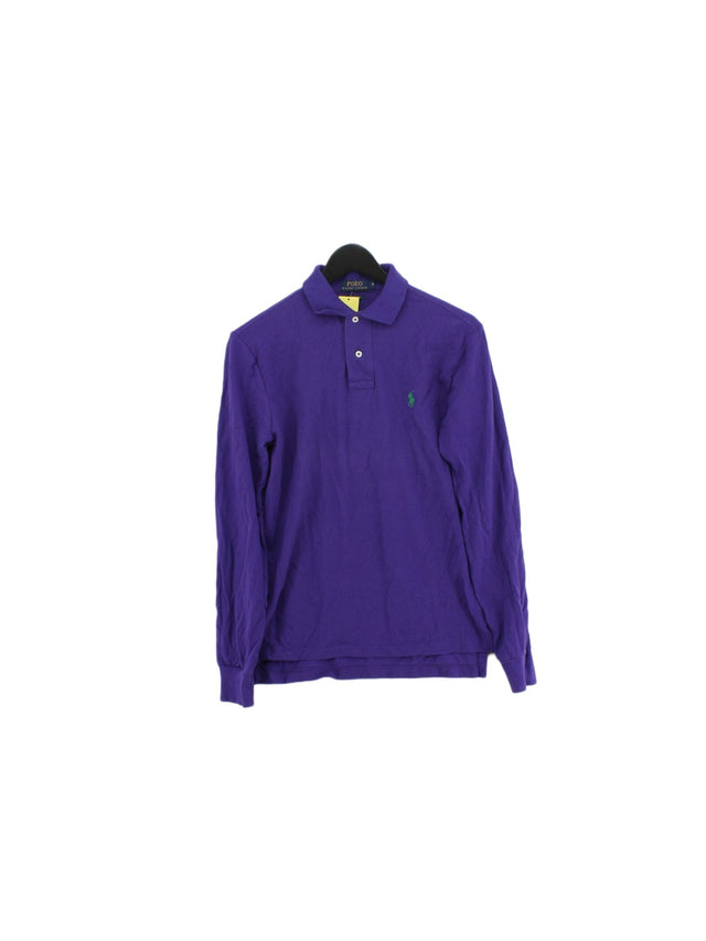 Ralph Lauren Men's Polo S Purple 100% Cotton