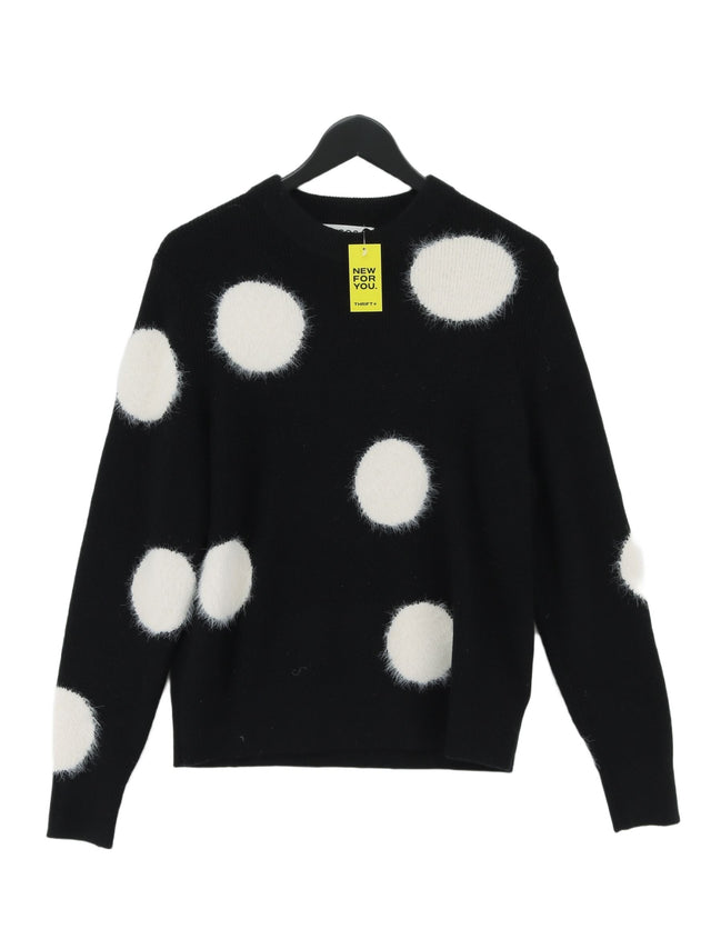 COS Women's Jumper S Black Wool with Polyamide