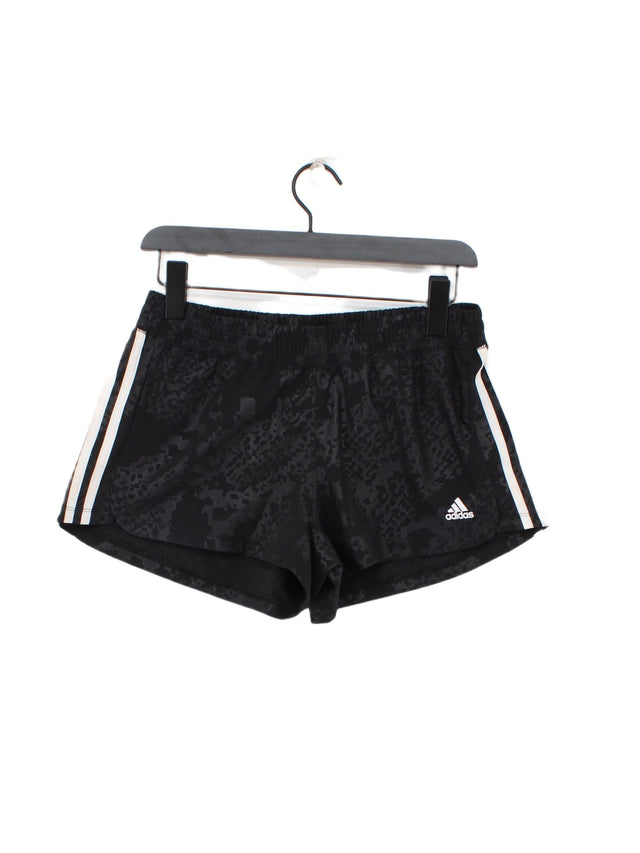 Adidas Women's Shorts S Black 100% Polyester